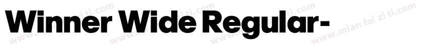Winner Wide Regular字体转换